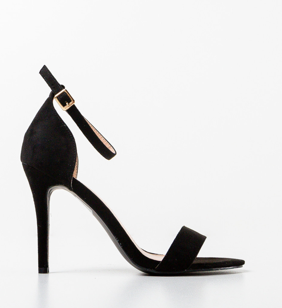 Sandale cu Toc They Negre | Eleganță Maximă - imagine 4