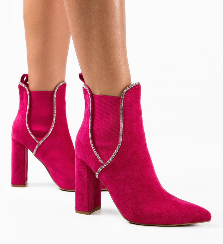Botine Dama Mckay Fuchsia | Stil Unic - imagine 3