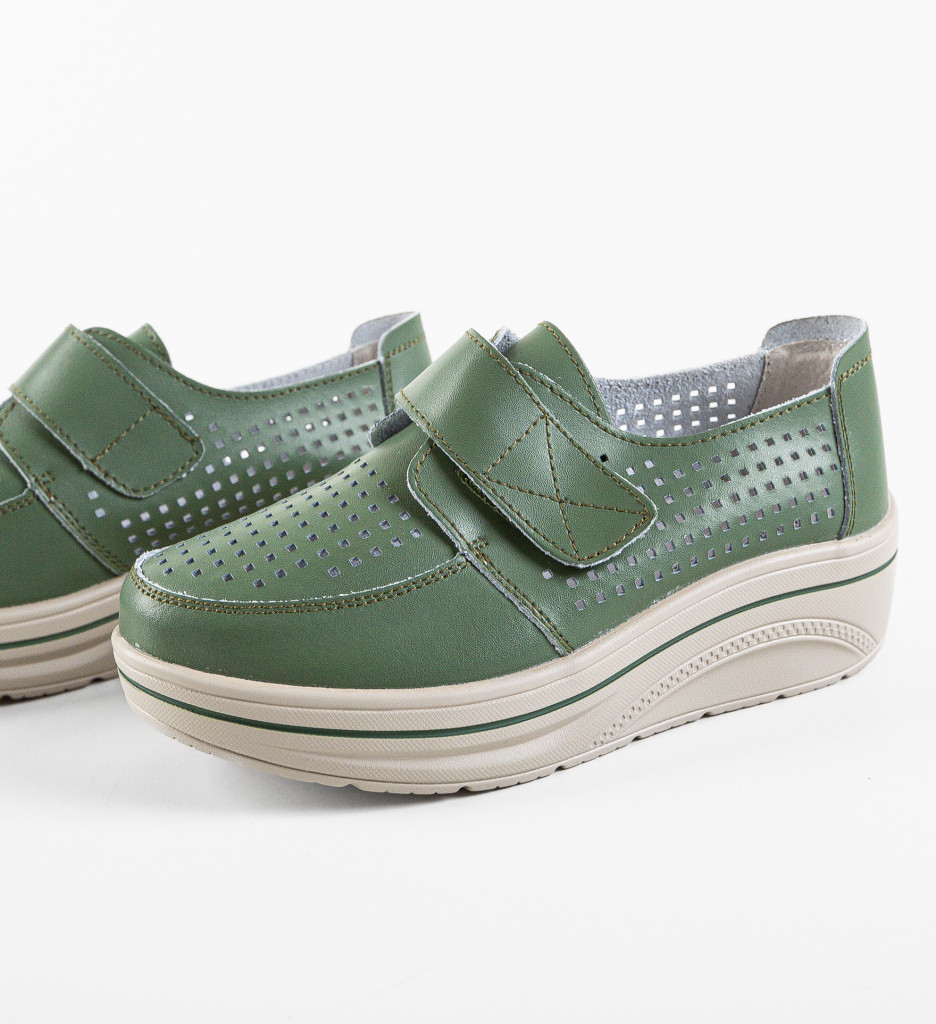 Pantofi Casual Verzi Rezolito | Confort Asigurat - imagine 7