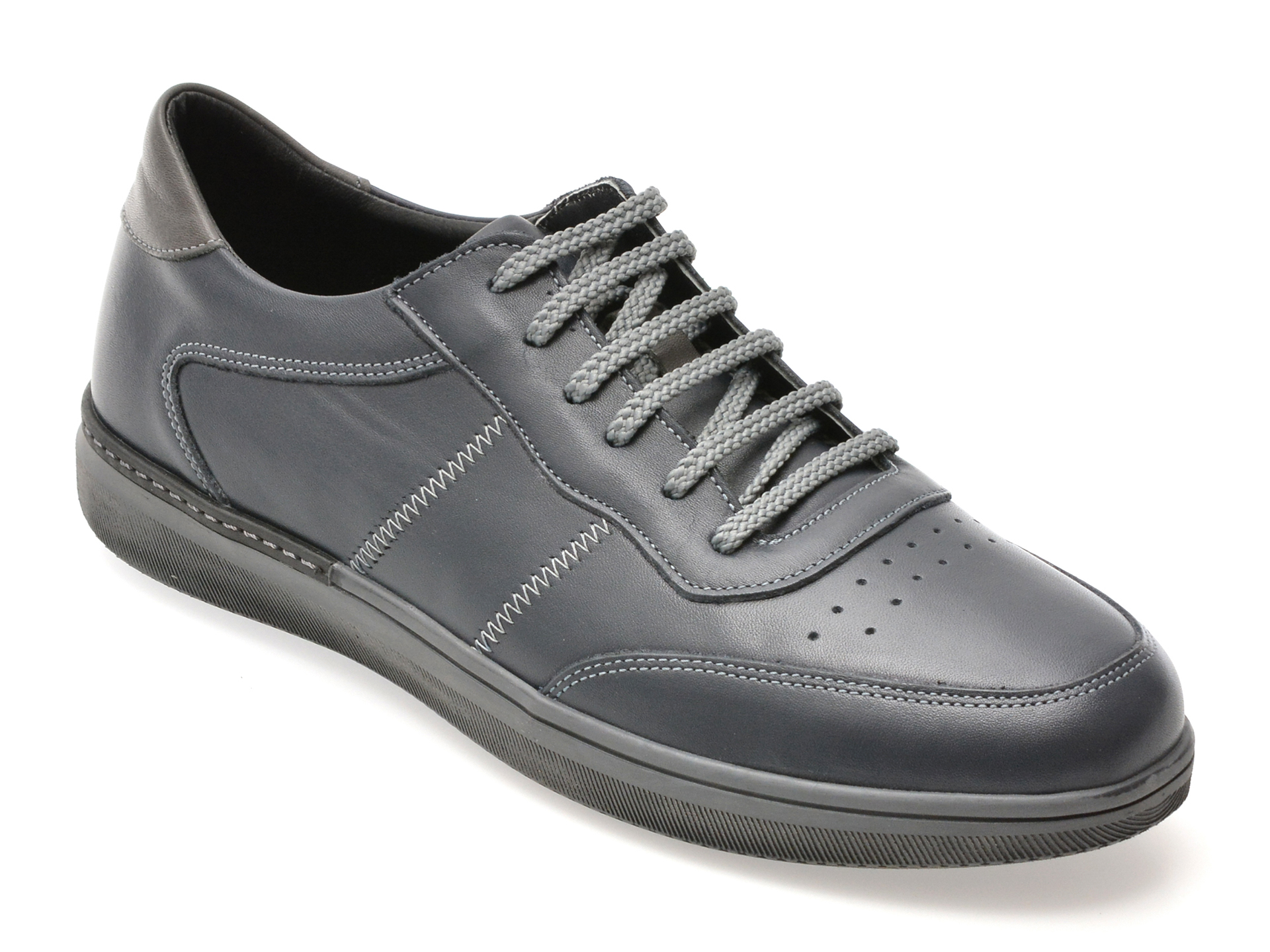 Bite The Bullet Pantofi Sport Piele Naturala Bleumarin - imagine 2
