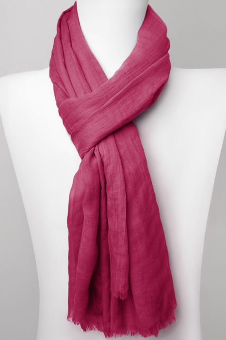 Eșarfă Shopika Mătase & Vascoză Fucsia - Accesoriu Elegant