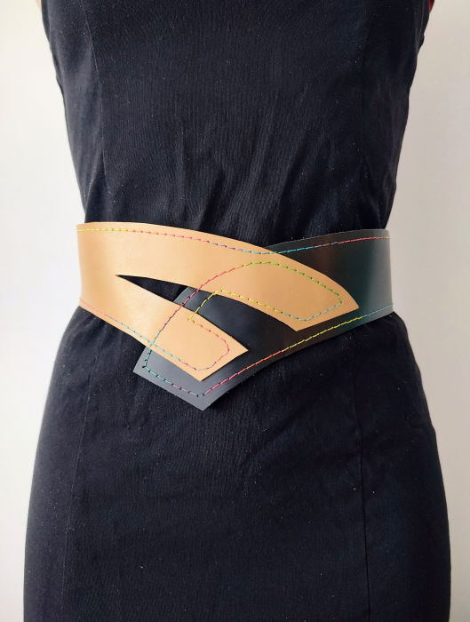 Centura Asimetrică Piele Shopika - Design Elegant