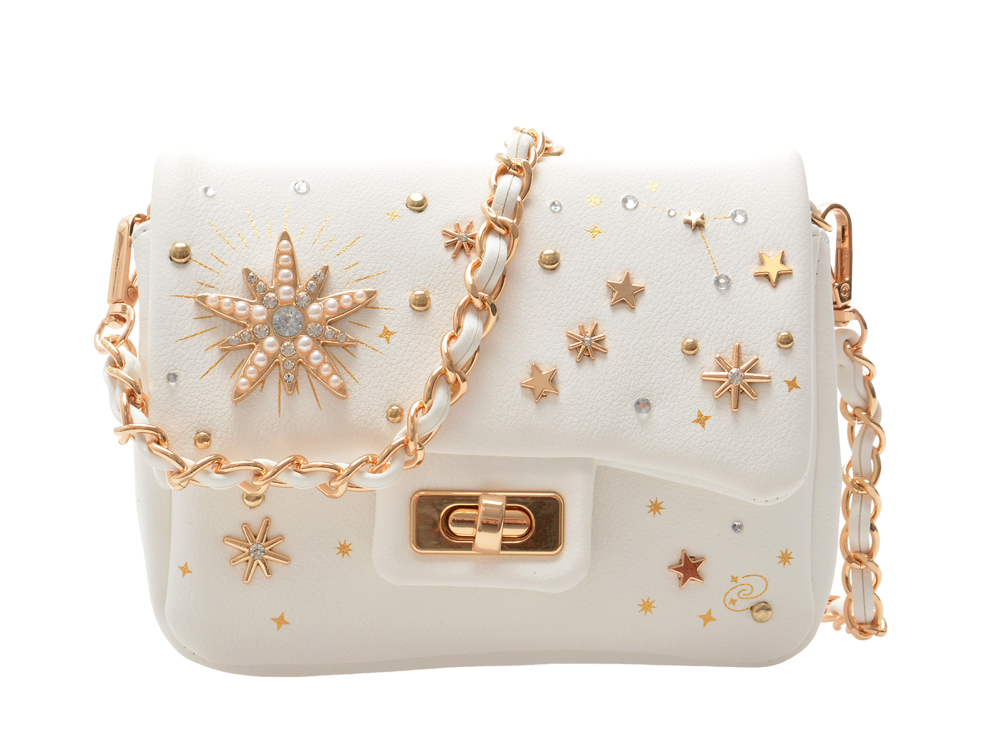 Geantă ALDO Celestialbag Alba Piele Ecologică