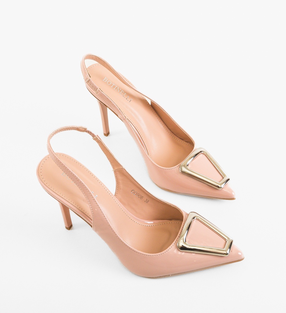Pantofi Dama Nude cu Toc | Eleganți și Confortabili - imagine 5