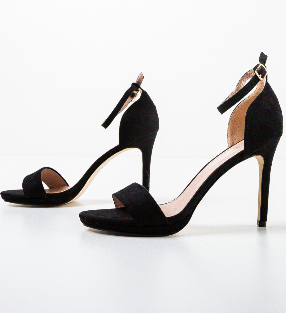 Sandale Dama Grisini Negre - Eleganță și Stil - imagine 4