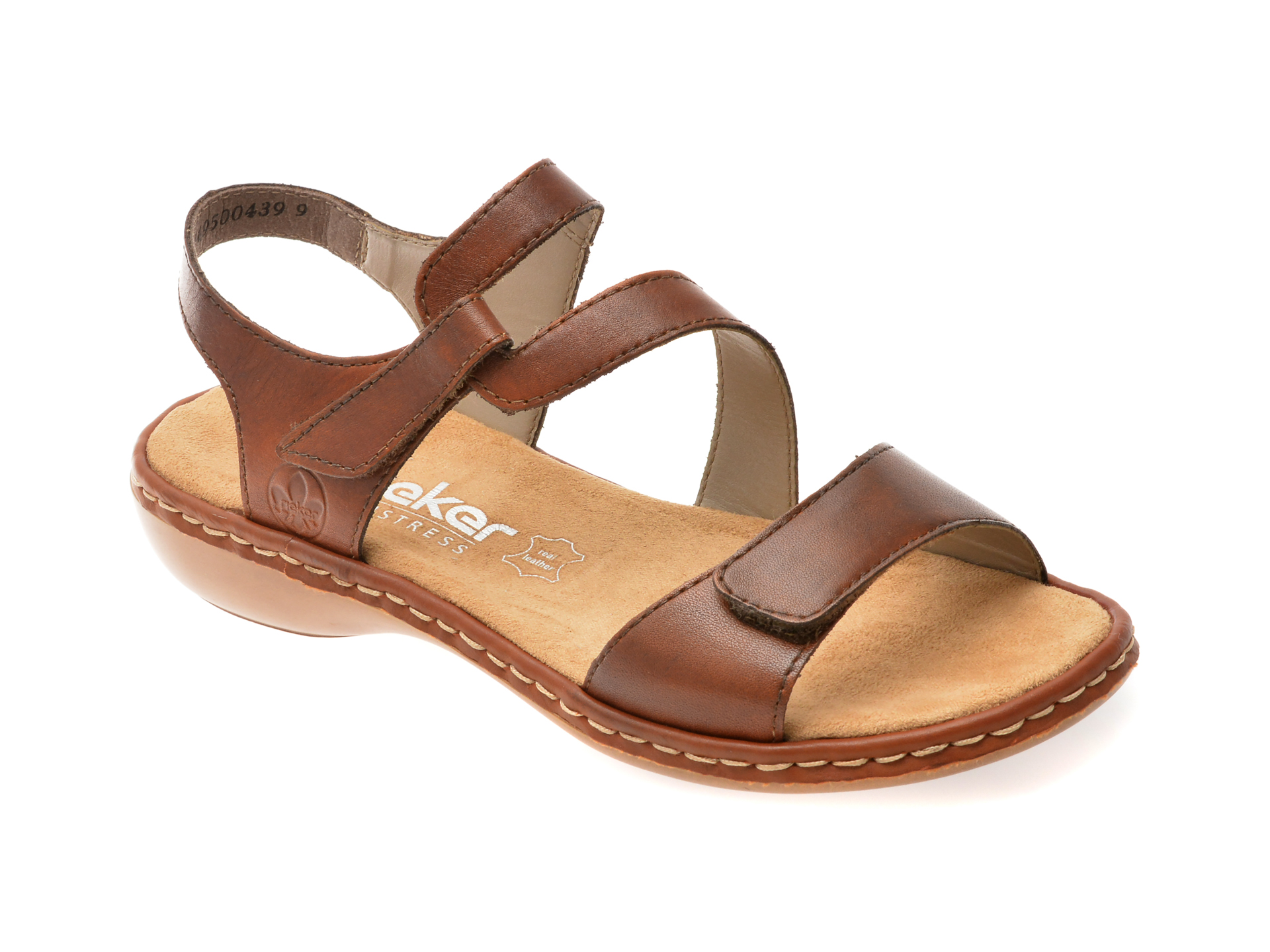 Sandale Rieker Piele Naturală Maro 659C7