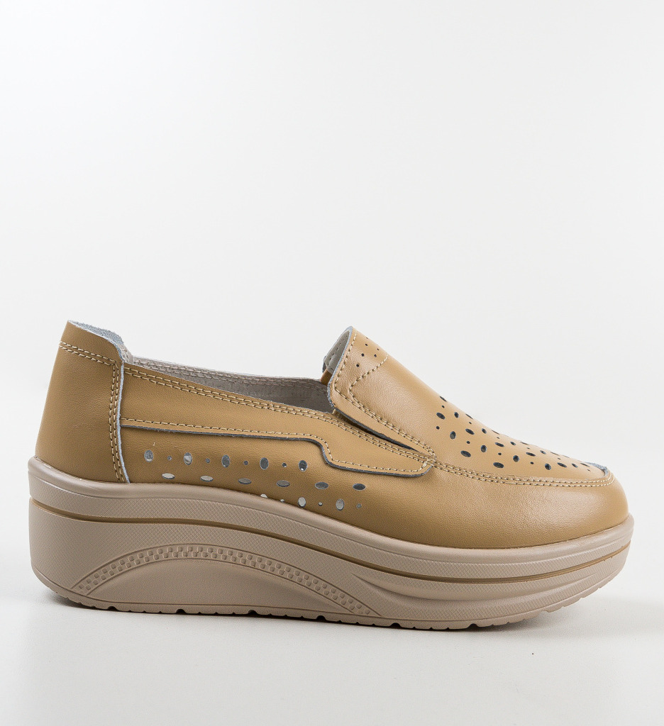 Pantofi Casual Olifram Bej - Confort și Stil - imagine 7