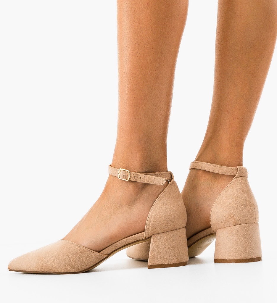 Pantofi cu Toc Neyny Bej - Eleganță