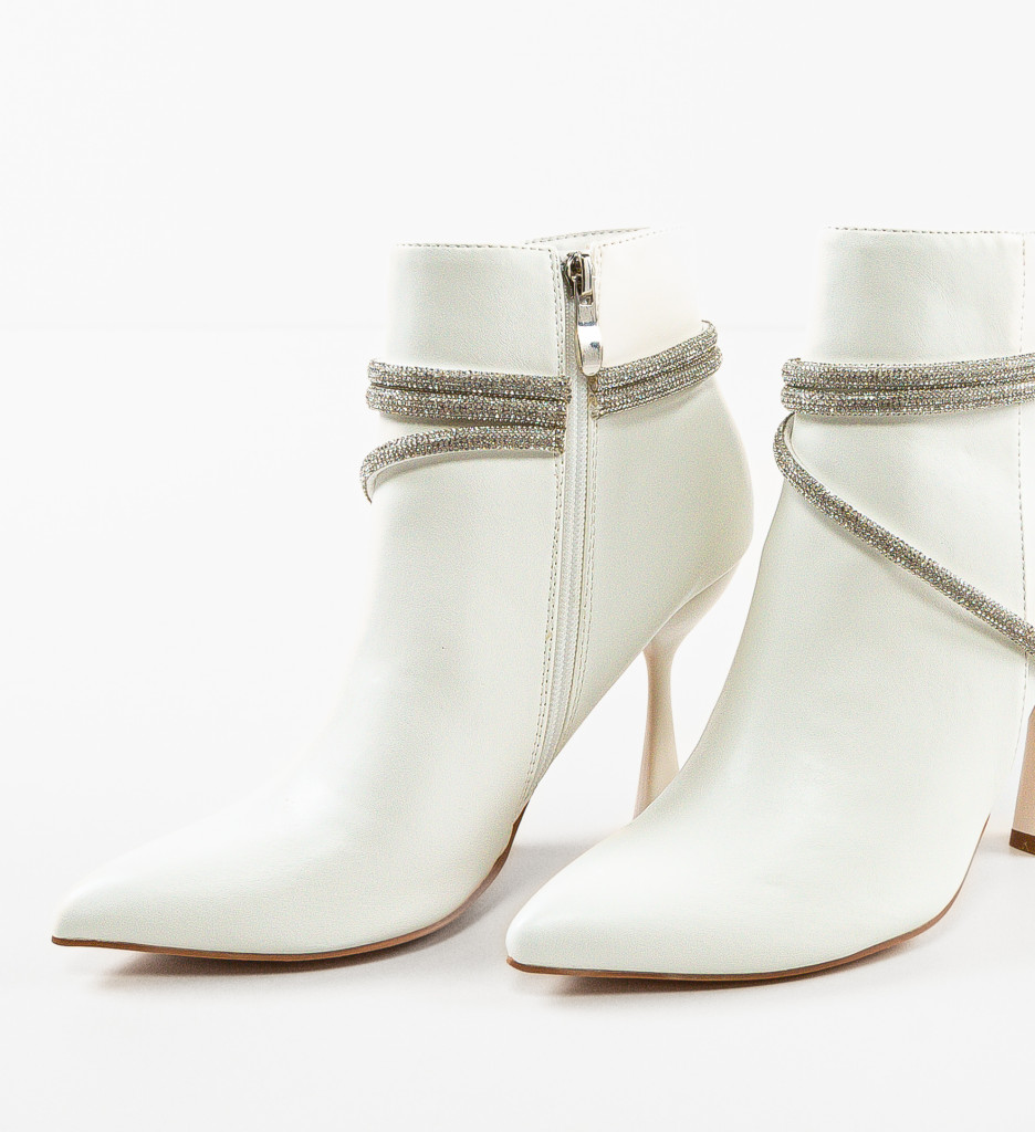 Botine Dixon Albe - Eleganță și Confort - imagine 9