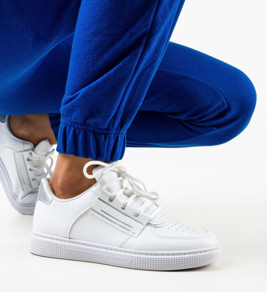 Sneakers Dama Denise Argintii - Stil si Confort