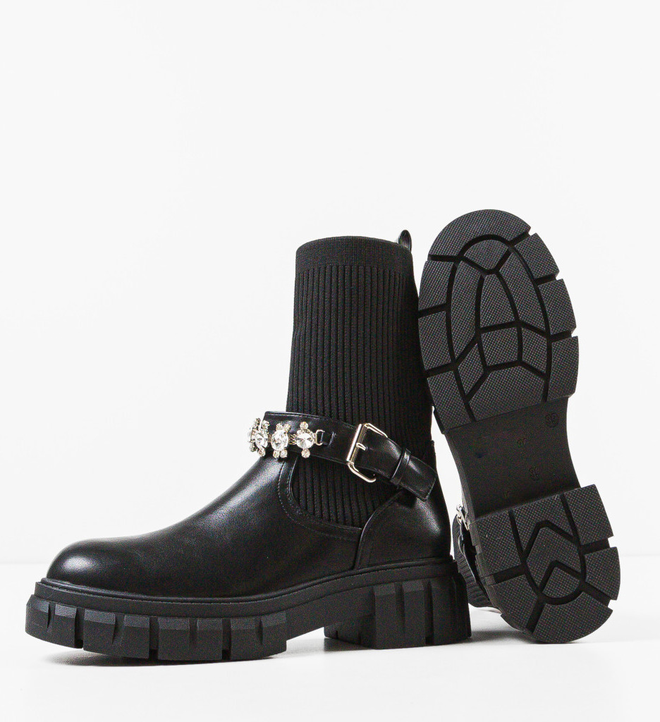 Golden Ghete Dama Negre Elegante - imagine 8