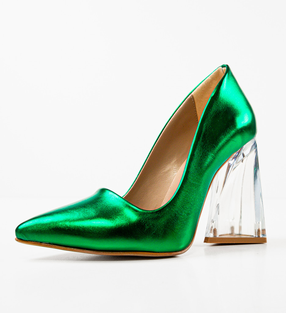 Pantofi cu Toc Verzi Samplia | Eleganță Modernă - imagine 7