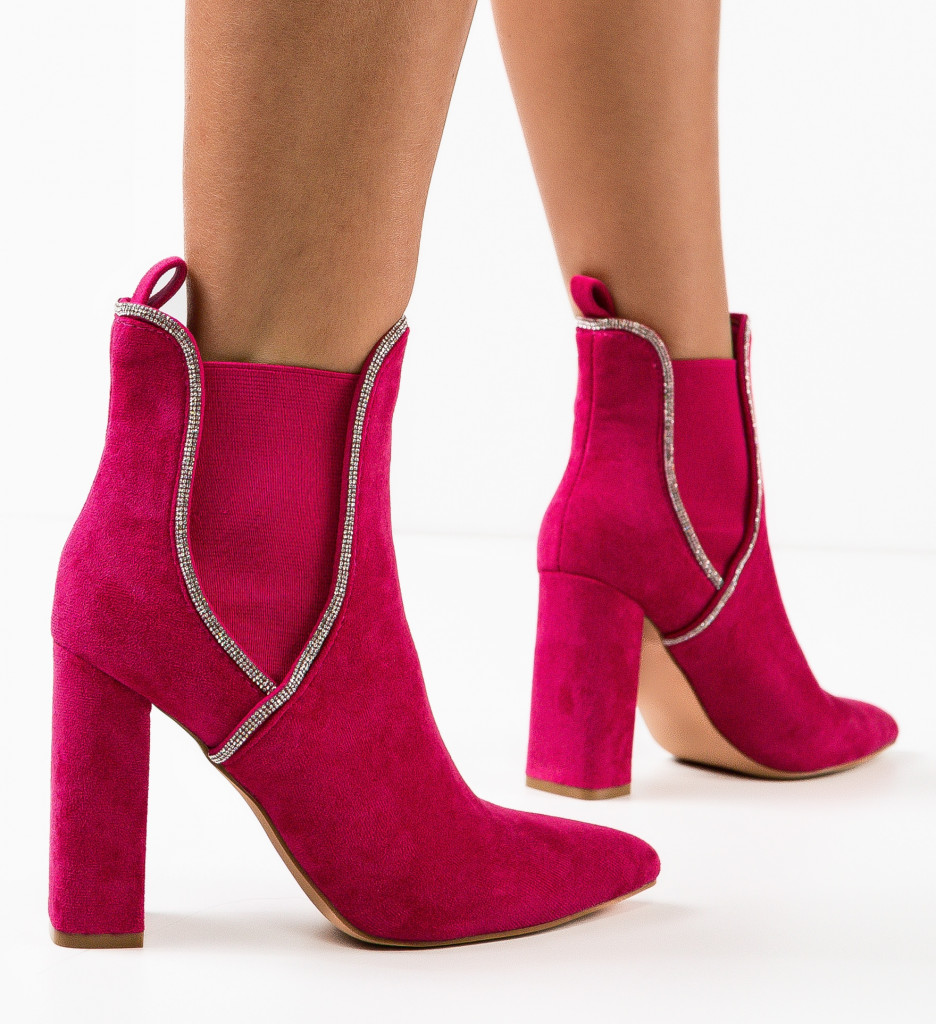 Botine Dama Mckay Fuchsia | Stil Unic - imagine 2