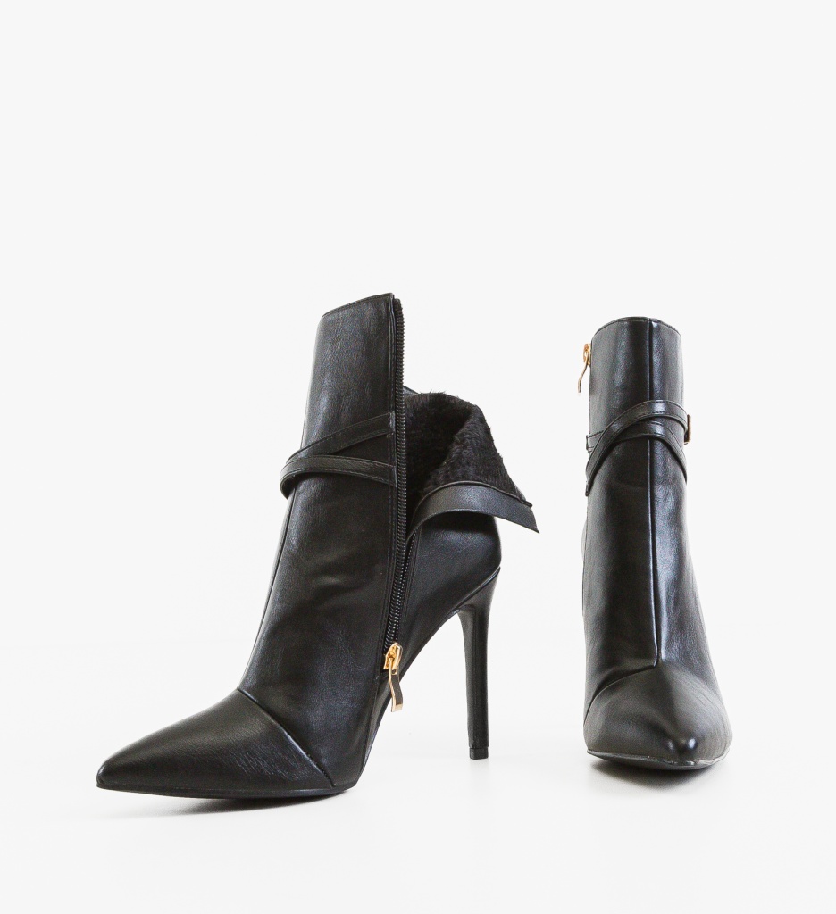 Botine Barbara Negre - Eleganță și Confort - imagine 5