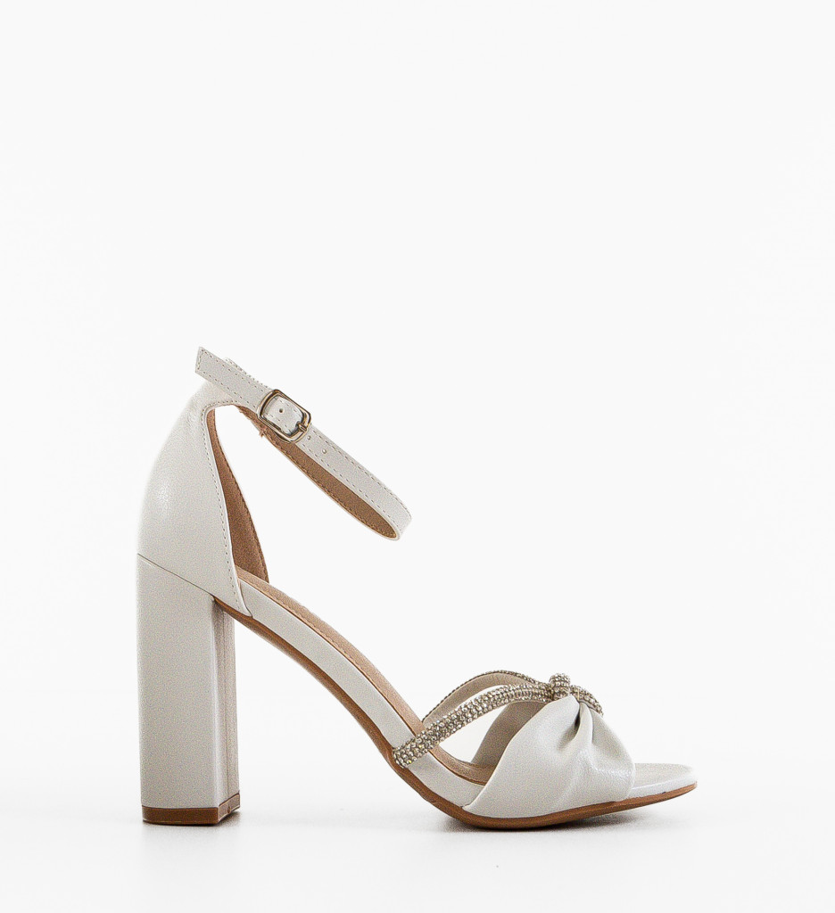 Sandale Epsilon Albe | Eleganță și Stil - imagine 2
