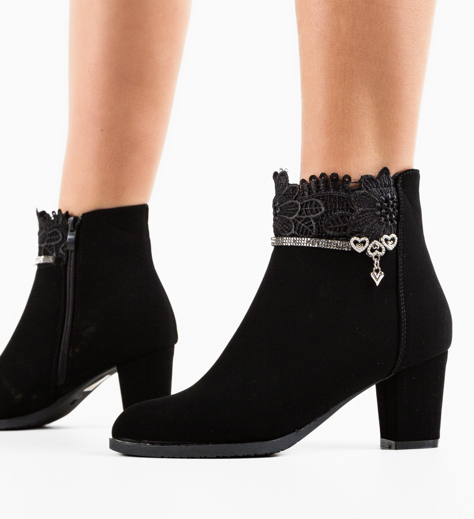 Botine Dama Gail Negre | Confort & Stil Urban