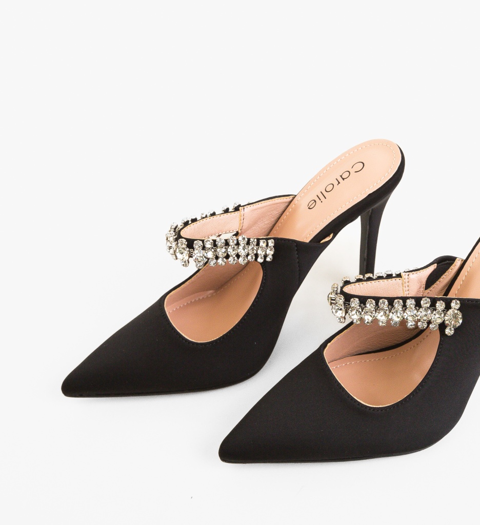 Pantofi Dama Zayn Negri cu Toc Eleganți - imagine 6
