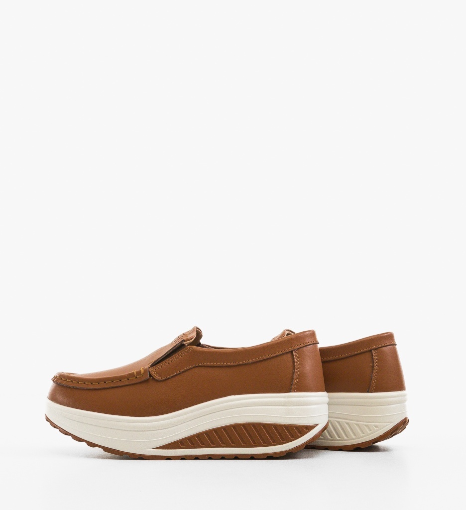 Pantofi Casual Eliot Camel - Confort & Stil - imagine 4