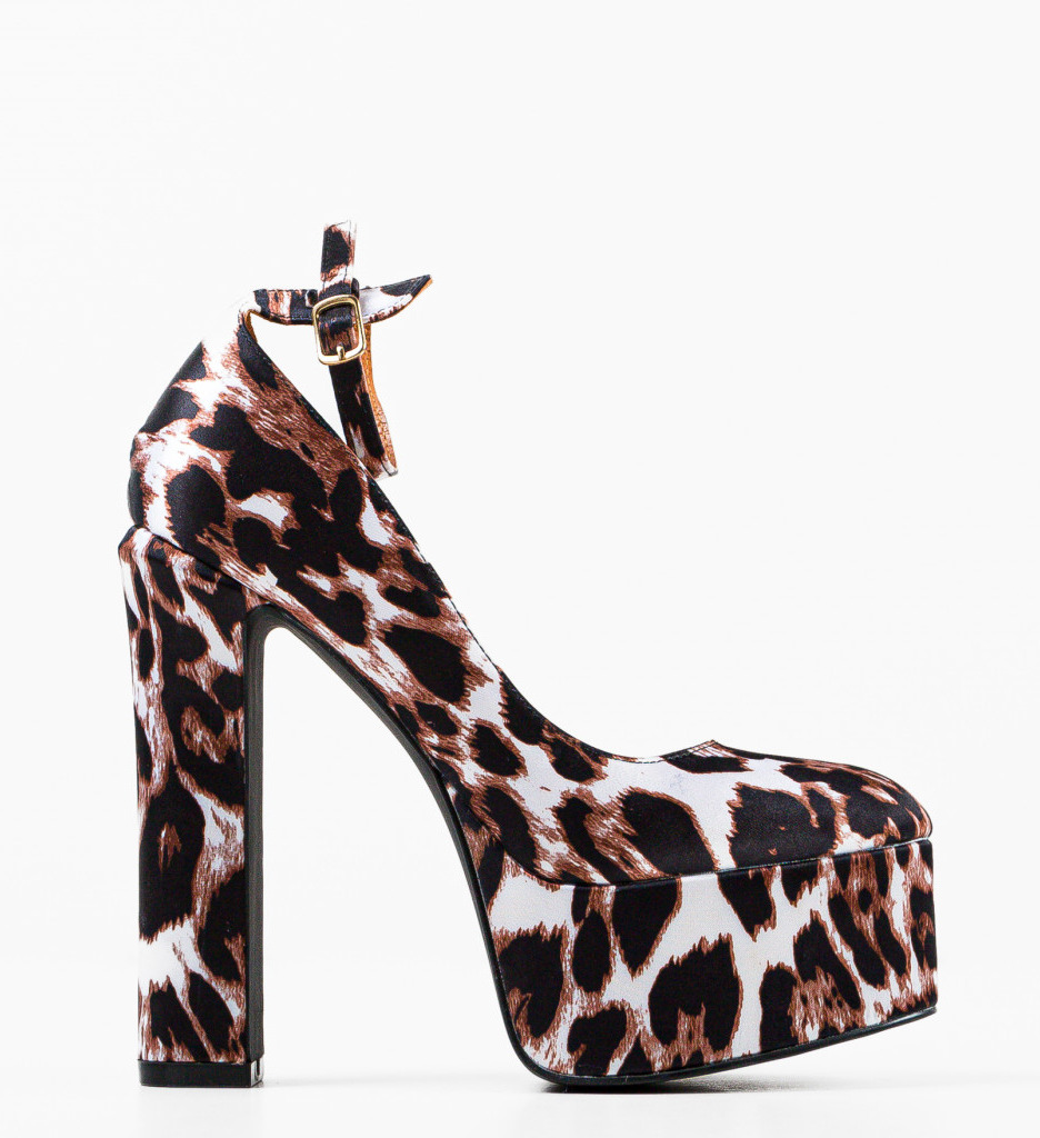 Pantofi Floyd Animal Print | Toc Elegant - imagine 6