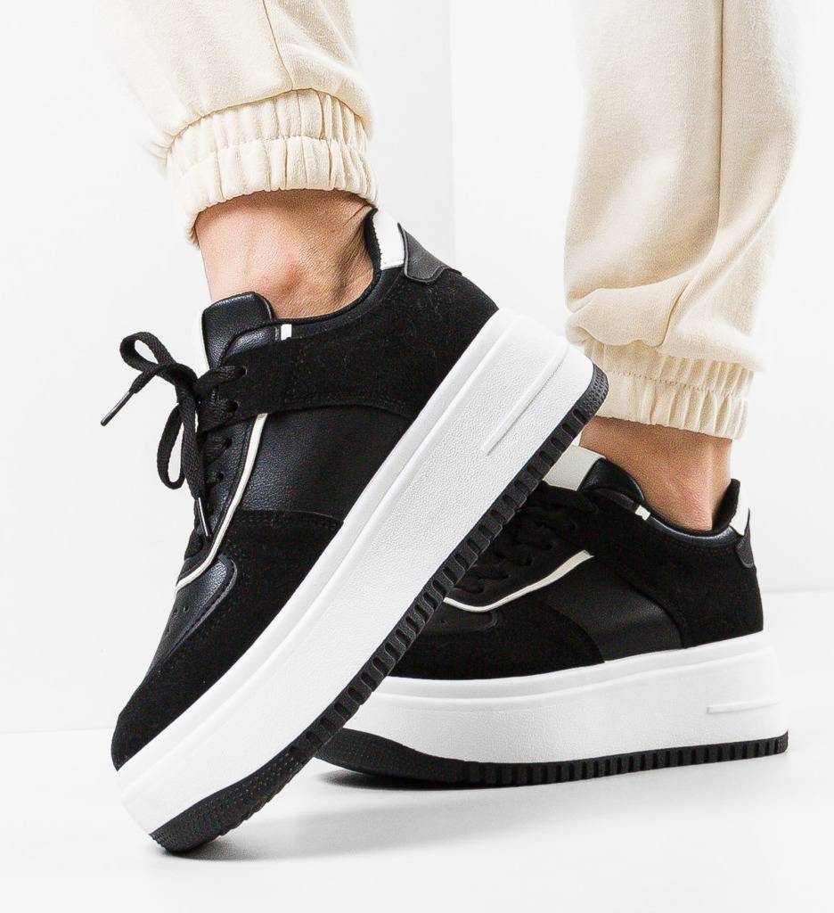 Sneakers Hughes Negri - Confort și Stil - imagine 3