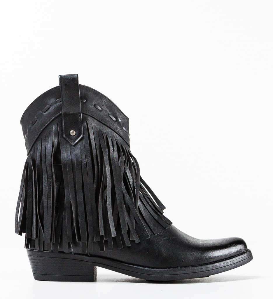 Botine Dama Negre Elegante Valentine - imagine 4