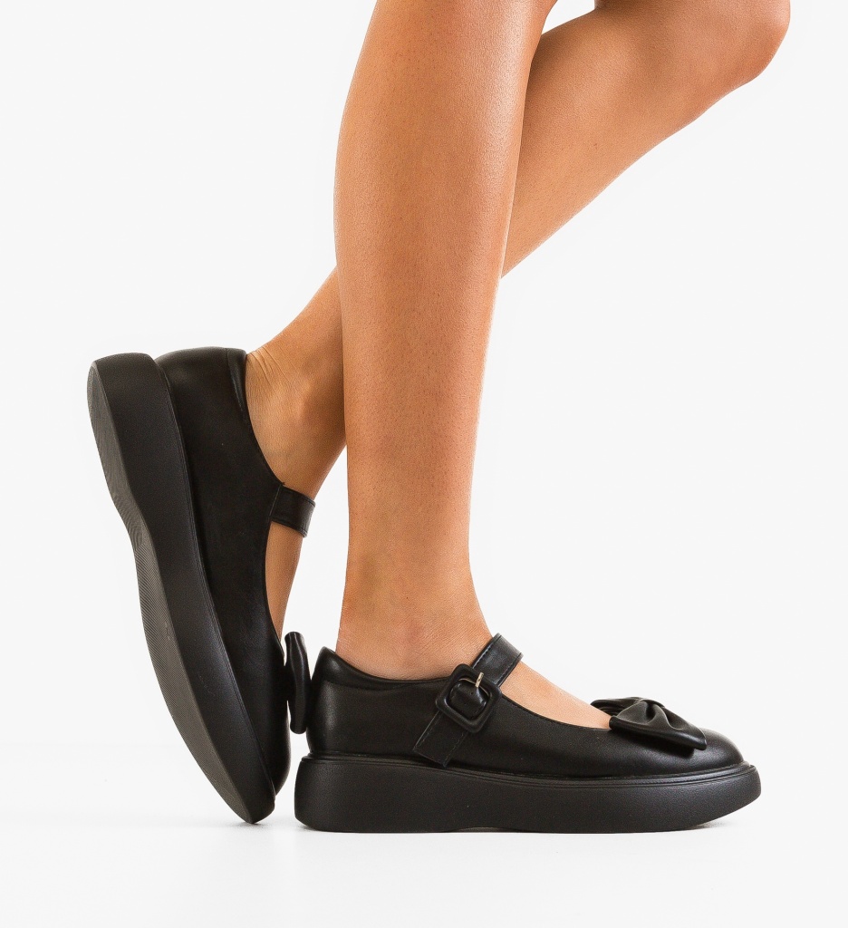 Pantofi Casual Negri Dama - Confort & Stil - imagine 2