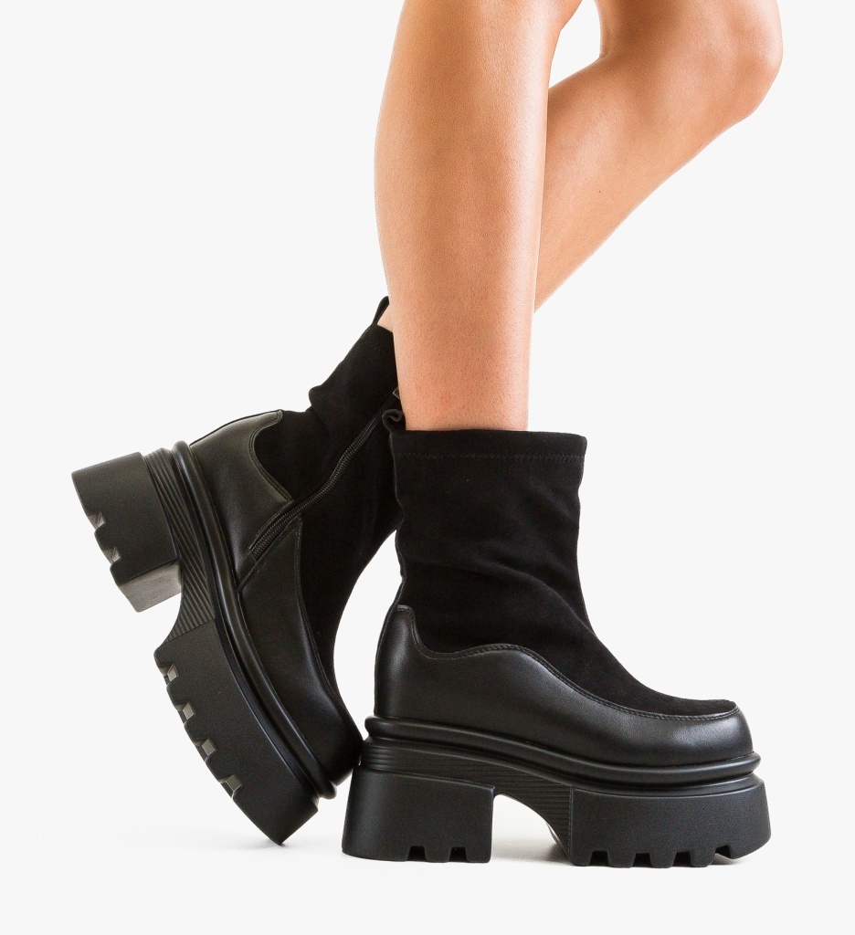 Ghete Dama Trick Negre | Stil si Confort - imagine 3