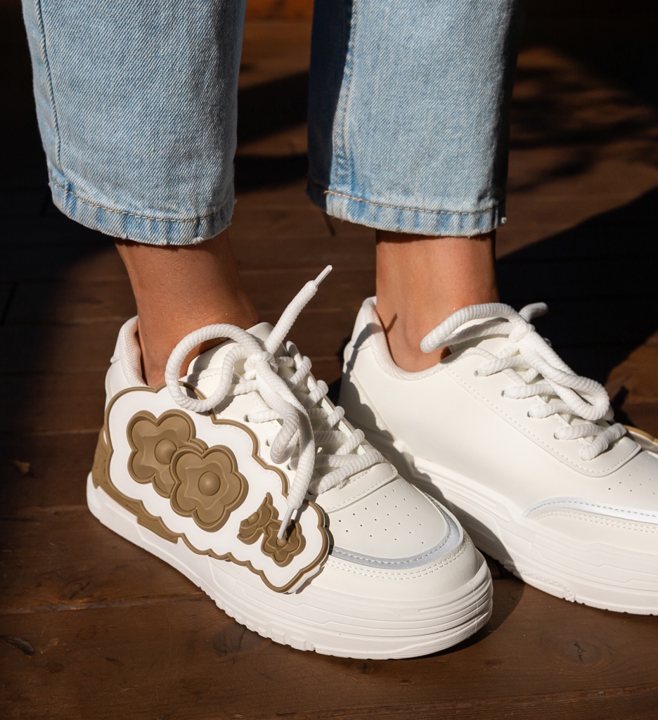 Sneakers Dama Jan Khaki - Confort și Stil - imagine 6