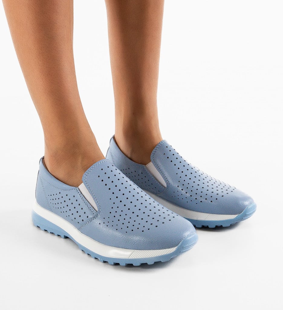 Pantofi Casual Damaris Albastri | Confort Zilnic - imagine 2
