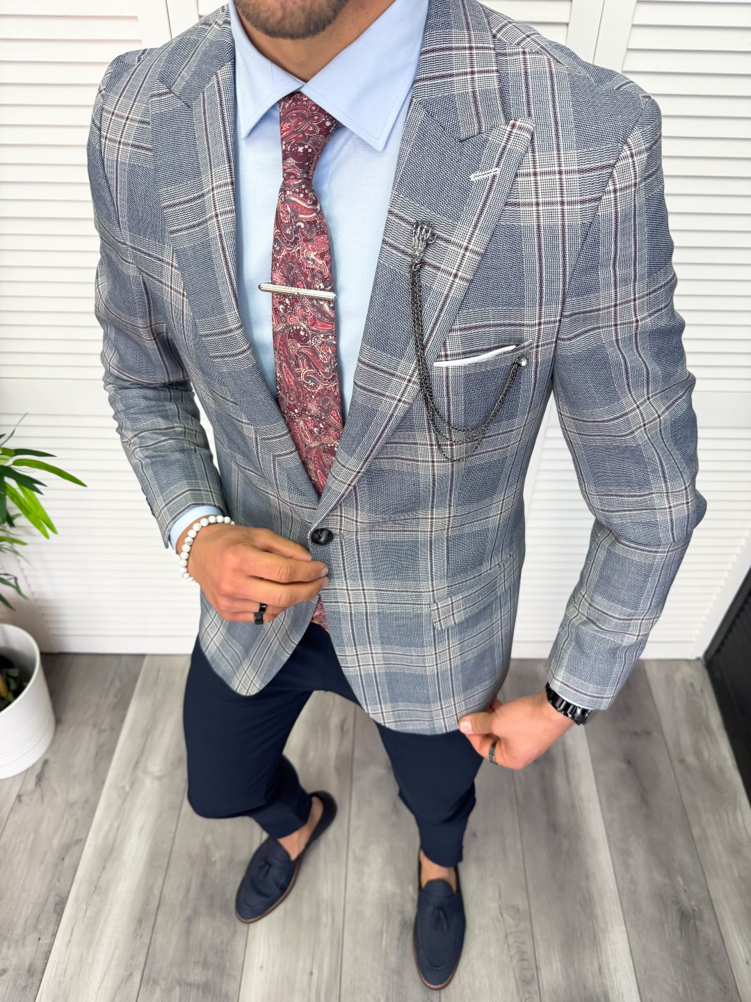 Sacou Barbati Slim Fit Elegant - 11879 S1-3