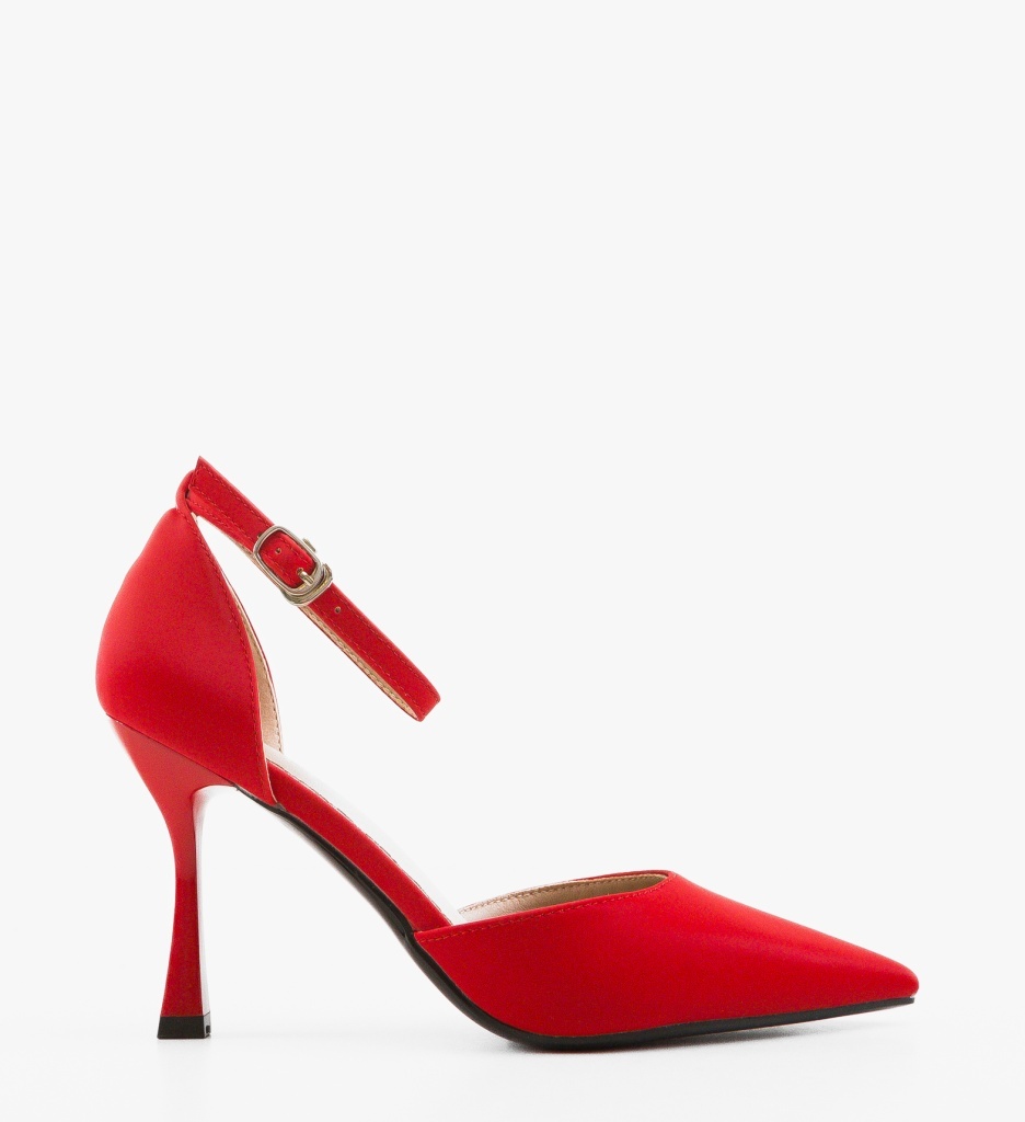 Pantofi cu Toc Zaker Roșii Eleganți - imagine 6