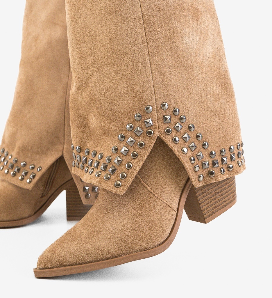 Cizme Dama Eden Khaki | Stil Versatil - imagine 2