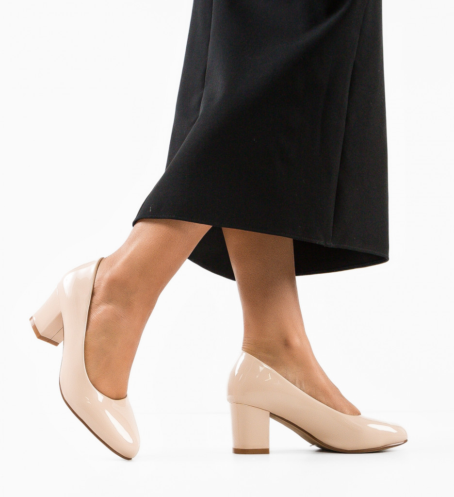 Pantofi Toc Nude Eleganți - Confort & Stil - imagine 3