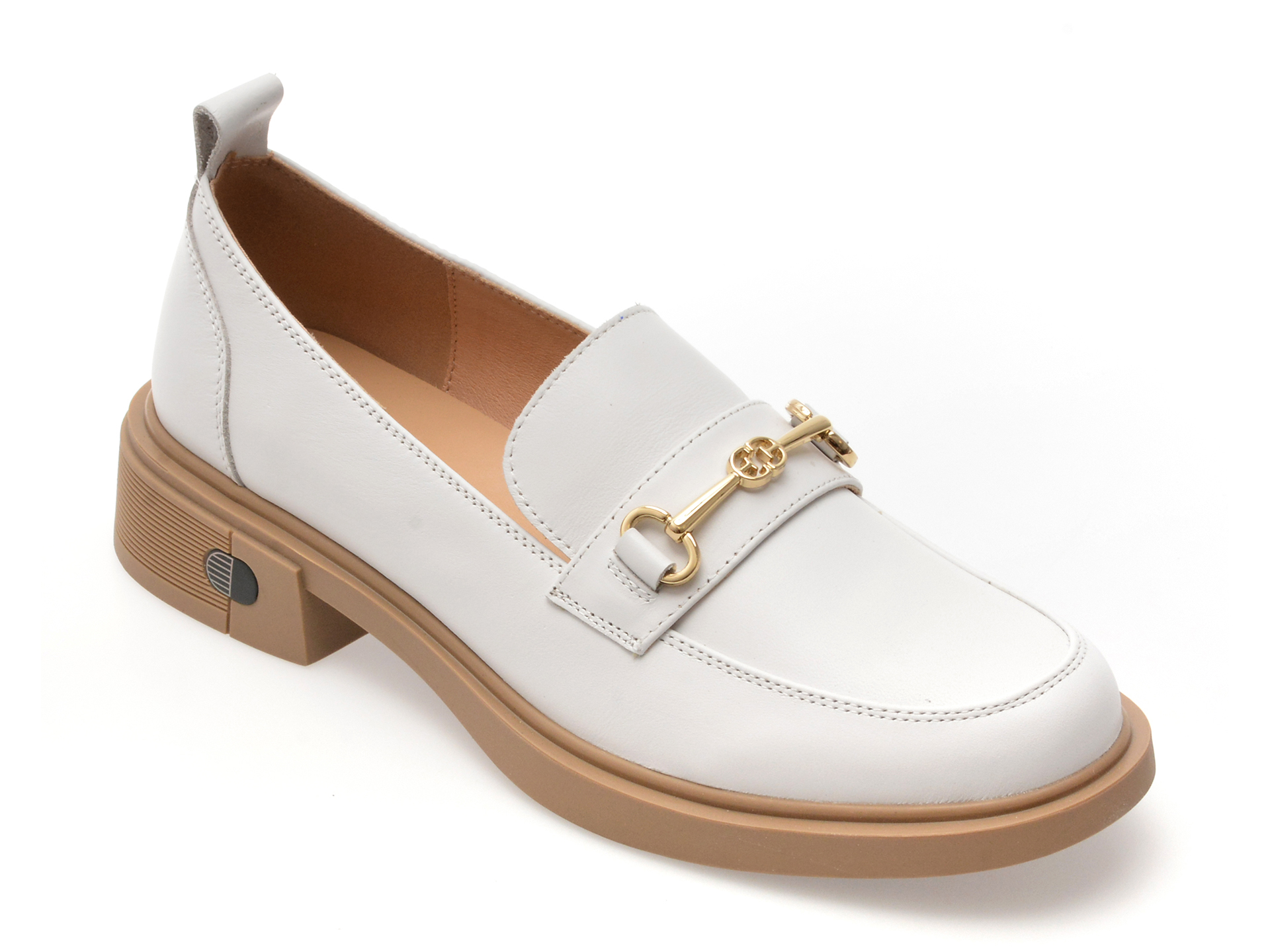 Mocasini Gryxx albi din piele - Eleganță și confort
