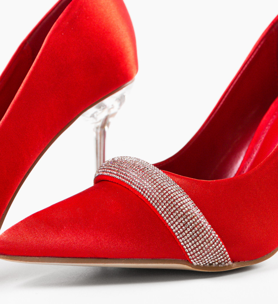 Pantofi Dama Rosii cu Toc | Eleganță și Stil - imagine 7