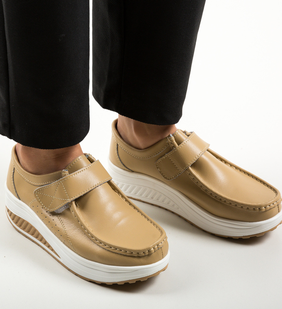 Pantofi Casual Marko Bej - Confort și Stil Urban - imagine 3