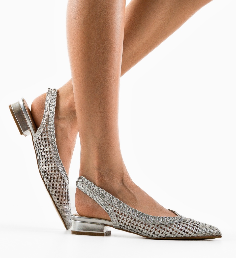 Balerini Dama Argintii | Eleganță și Confort - imagine 3