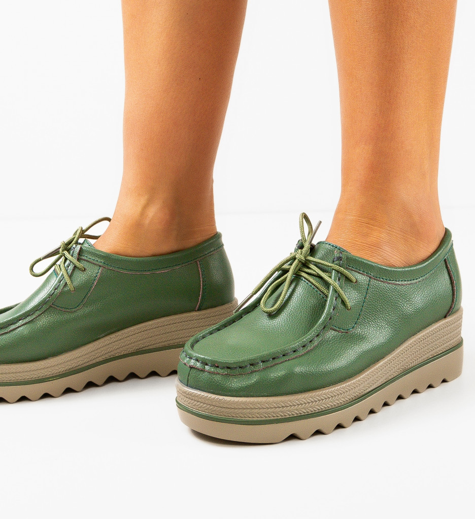 Pantofi Casual Dama Sag Verzi - Confort și Stil - imagine 3