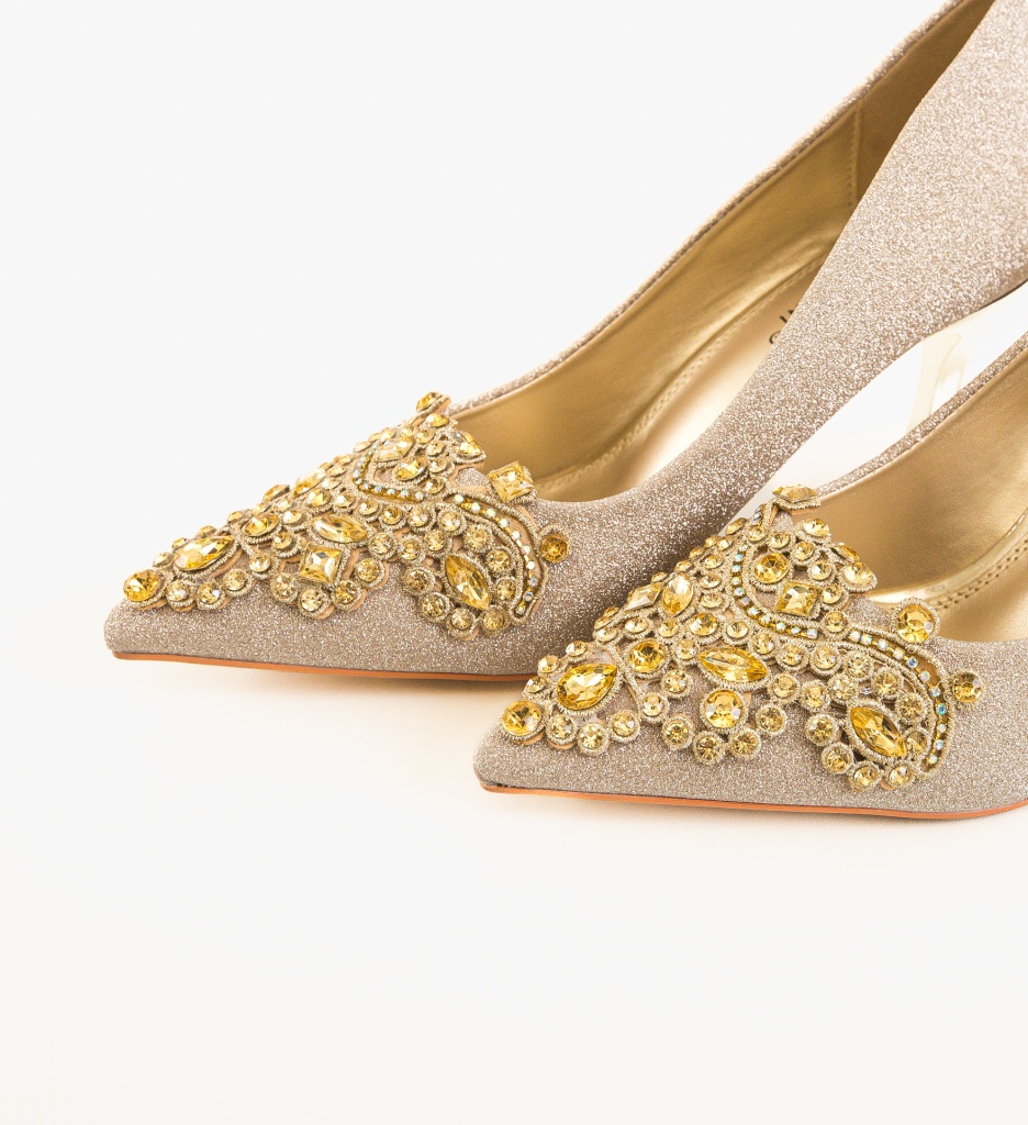 Pantofi Stiletto Laurie Aurii 2 - Eleganță Premium - imagine 6