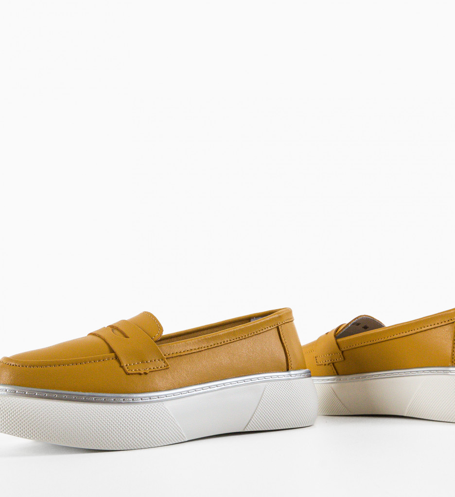 Pantofi Casual Prossy Galbeni - Confort & Stil - imagine 5