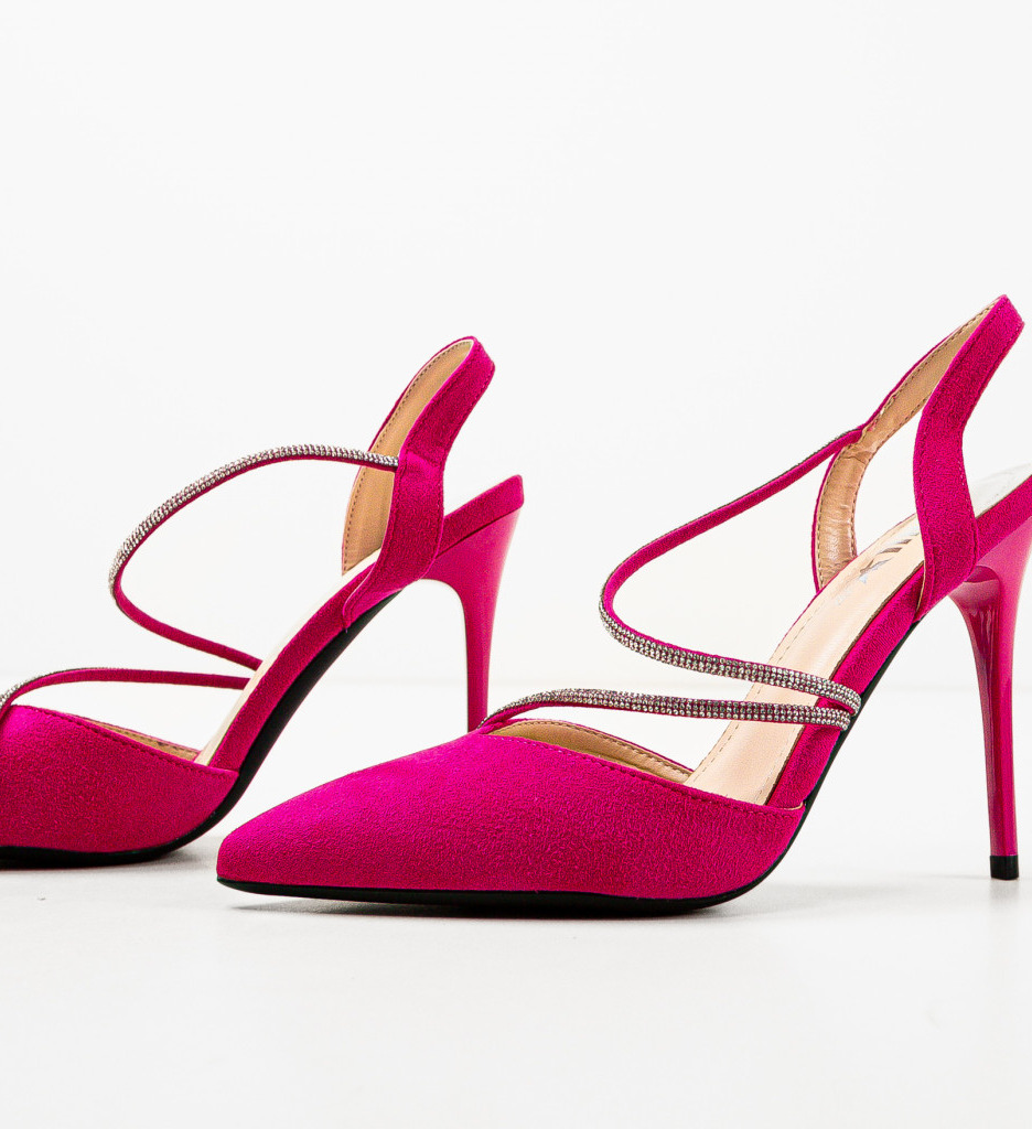 Pantofi cu Toc Fuchsia Tuay | Stil Remarcabil - imagine 4