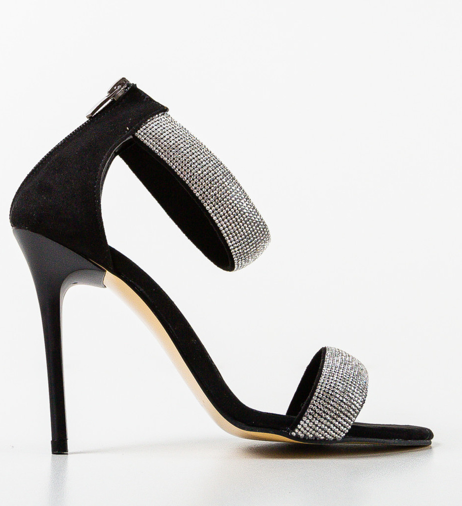 Sandale Toc Kere Negre - Eleganță și Stil - imagine 5
