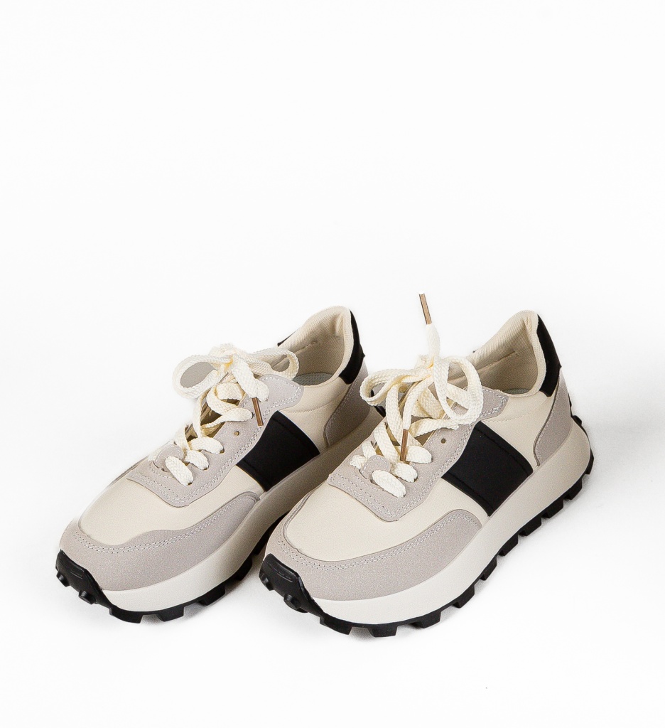 Sneakers Dama Feytong Gri | Confort și Stil - imagine 4