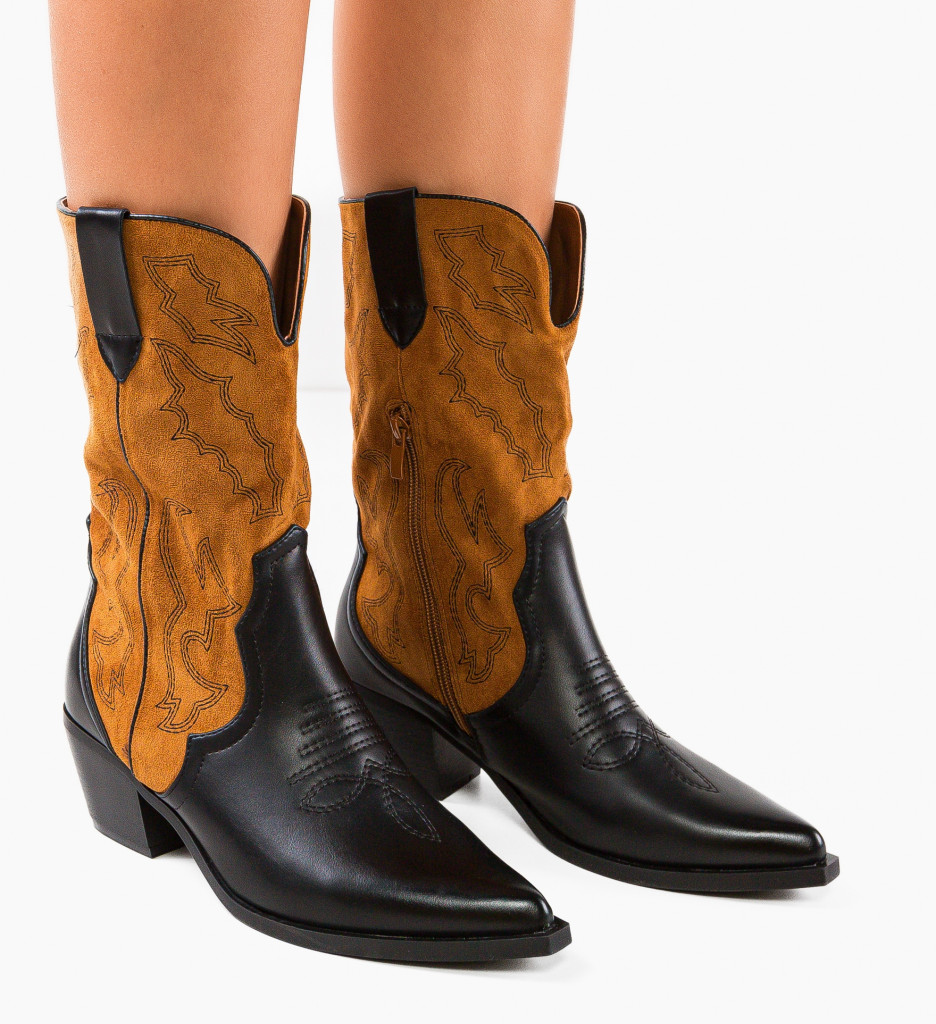 Cizme Dama Shanic Camel | Stil si Confort - imagine 2
