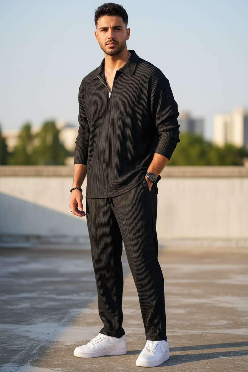 Trening Barbati Slim Fit Negru Premium C300