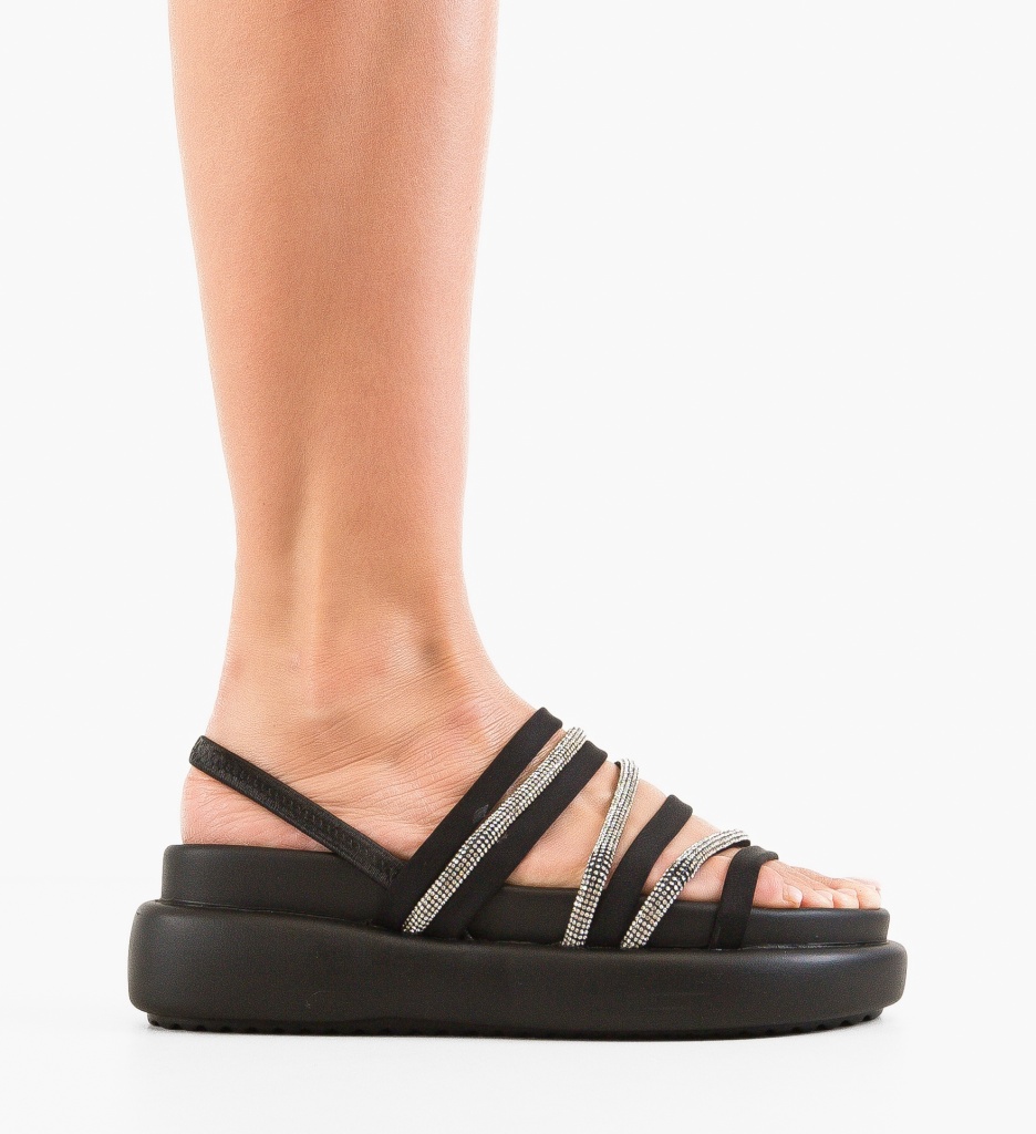 Sandale Dama Vidy Negre - Eleganță și Confort - imagine 6