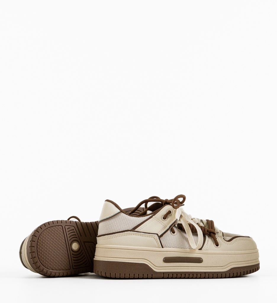 Sneakers Dama Bej Confort | Hammur - imagine 10