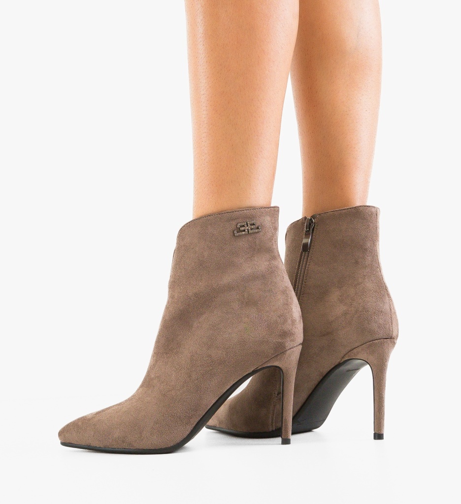 Botine Hemz Khaki Dama - Eleganță Urbană - imagine 2