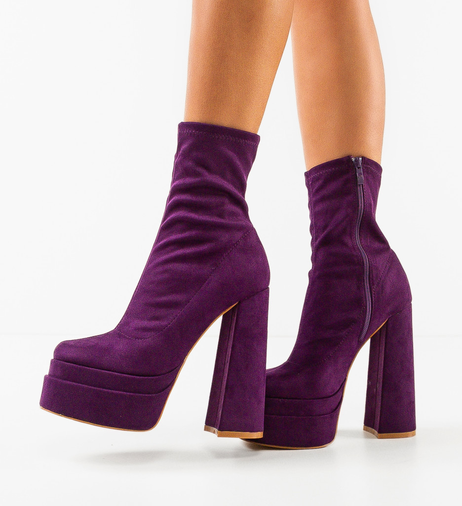 Botine Byron Mov - Eleganță și Confort - imagine 3
