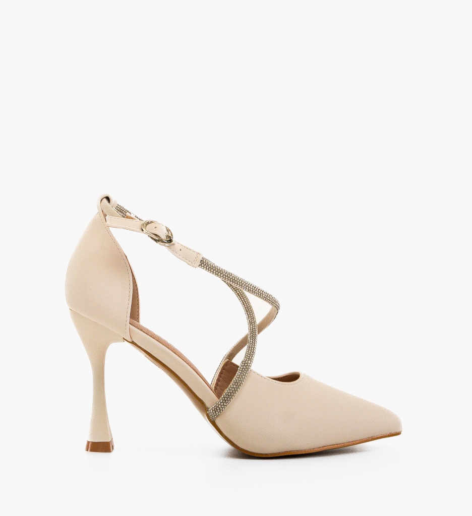 Pantofi Dama Austin Bej | Toc Elegant - imagine 2